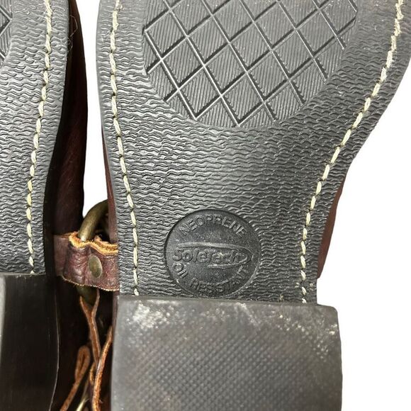 FRYE Women’s Sherpa Lined Brown Belted Leather Mule Heel Size Unknown - Picture 8 of 13